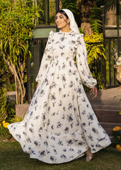 ETHEREAL BLOSSOM SOFTÉ CAMBRIC DRESS WHITE