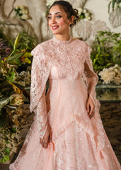 VICTORIAN ELEGANT SILK & LACE DRESS PINK