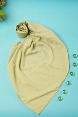 Olive Serenity Minimalist Scarf Olive Green