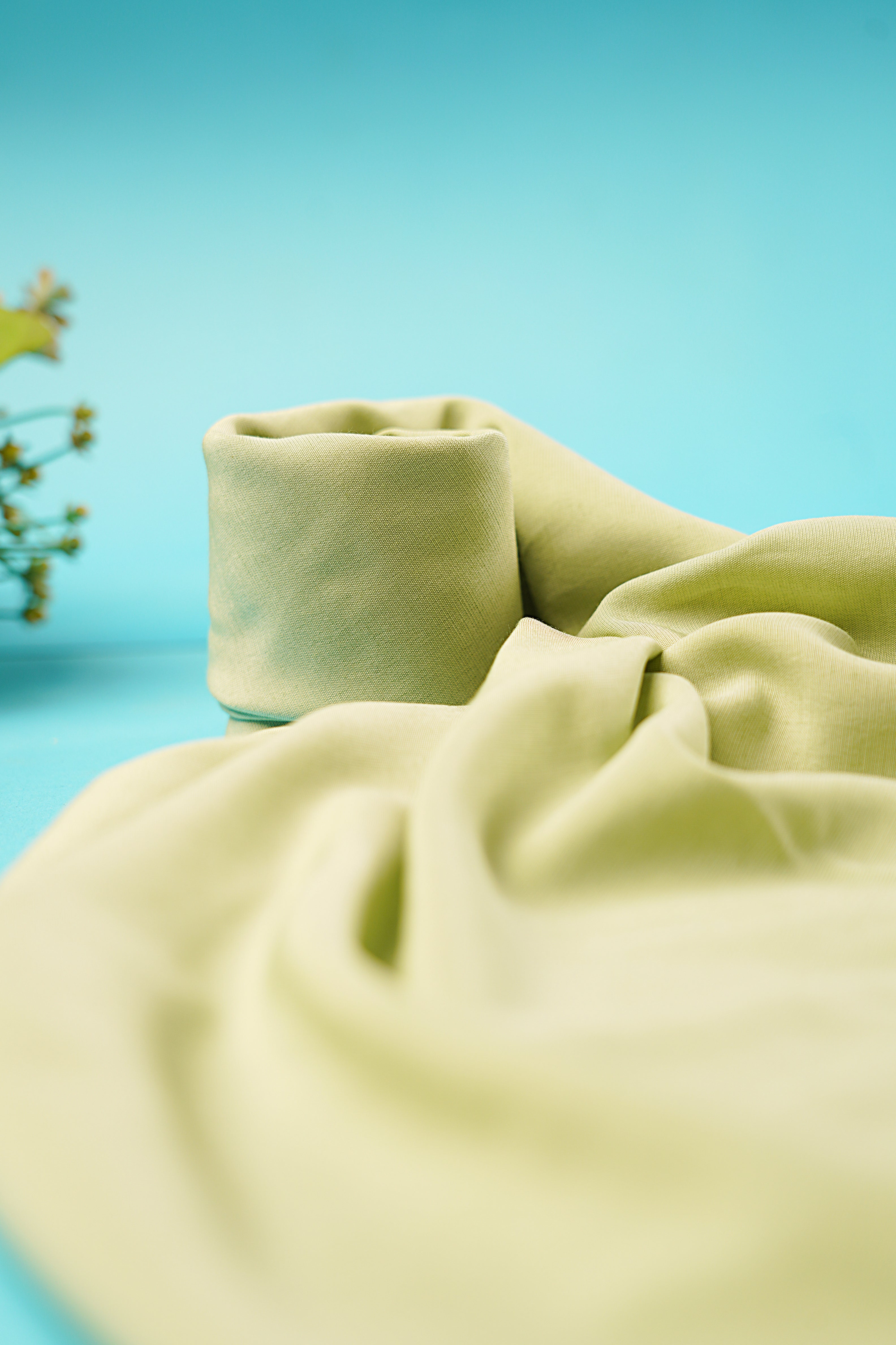 Olive Serenity Minimalist Scarf Olive Green